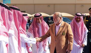 Malaysia’s King Sultan Ibrahim Sultan Iskander visited SAMI Alsalam Aerospace Industries in Riyadh on Wednesday. (SPA)