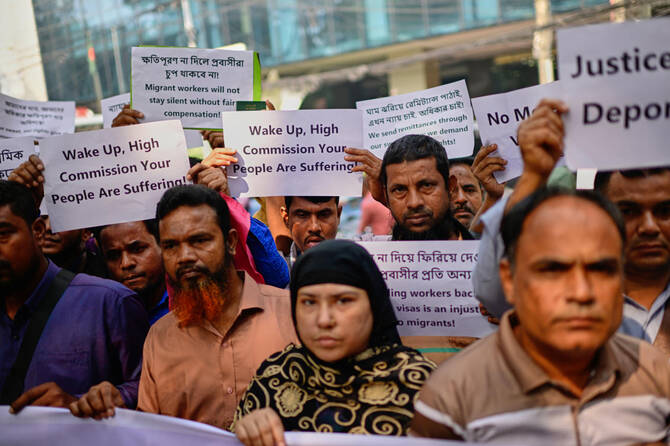 Bangladeshi workers protest in Malaysia over unpaid wages and mistreatment claims Bangladeshi workers protest in Malaysia over unpaid wages and mistreatment claims