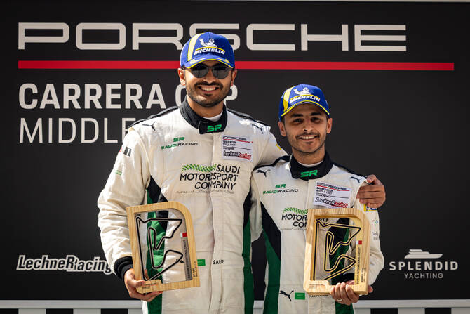 Saudi Racing Team impresses in class debut at Porsche Carrera Cup Middle East Saudi Racing Team impresses in class debut at Porsche Carrera Cup Middle East