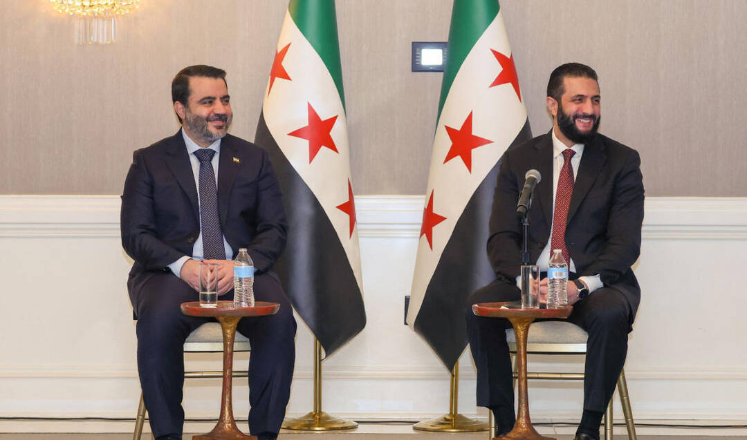 Photograph released by SANA on November 9, 2025 shows Syria’s President Ahmad Al-Sharaa and Foreign Minister Asaad Al-Shaibani.